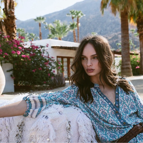 🩵 Vintage Spell Oracle Sage Blouse Size Small 🩵 - Picture 10 of 10